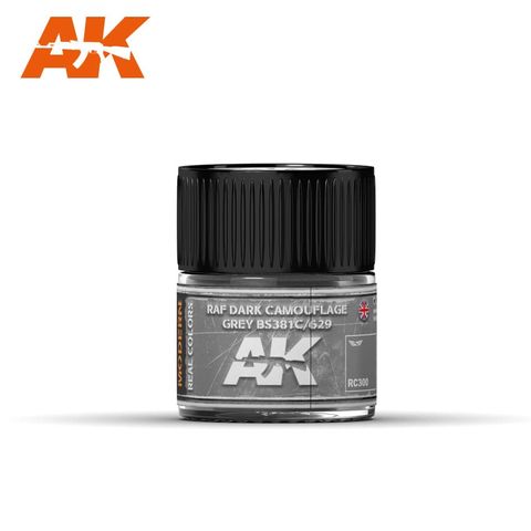 AK Interactive Real Colours RAF Dark Camouflage Grey Bs381C/629 - 10ml