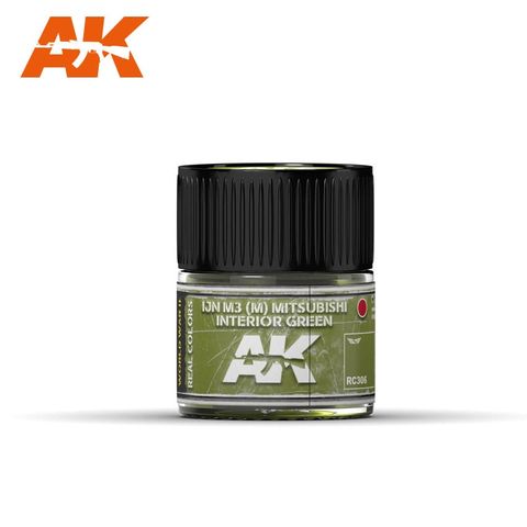 AK Interactive Real Colours Ijn M3 (M) Mitsubishi Interior Green 10ml