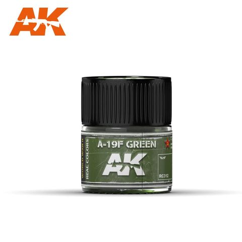 AK Interactive Real Colours A-19F GrassGreen 10ml