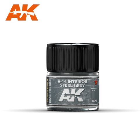 AK Interactive Real Colours A-14 Interior Steel Grey 10ml
