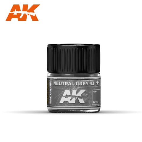 AK Interactive Real Colours NeutRAL Grey43 10ml