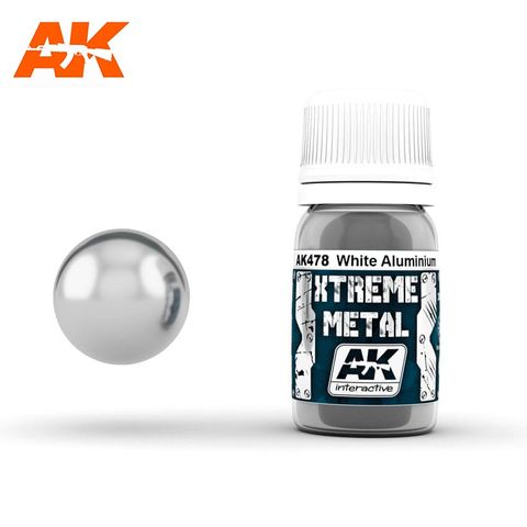 AK Interactive Metallic Xtreme White Aluminium