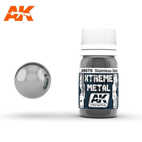 AK Interactive Metallic Xtreme Metal Stainless Steel