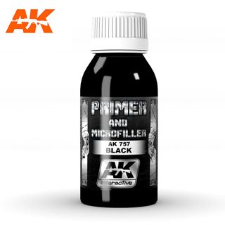 AK Interactive Metallic Black Primer AndMicrofiller 100 ml