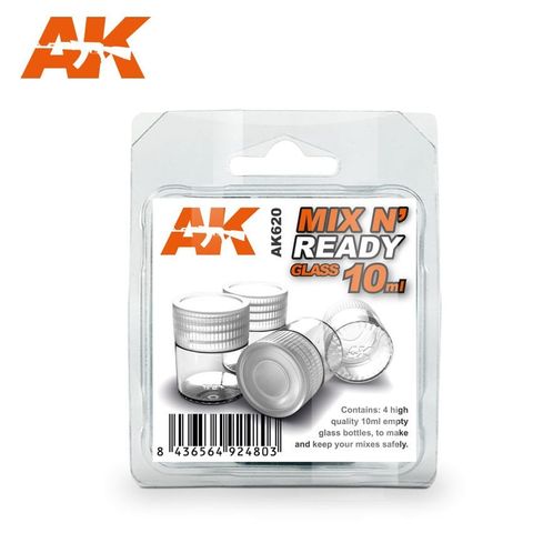 AK Interactive Mix N Ready Glass 10mlPaint Strip 6X25 ml)