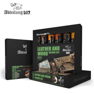 AK Interactive Oil Paint Leather And Wood Set