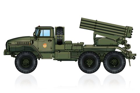 Hobbyboss 1:72 Russian Bm-21 Grad Multiple Rocket Launcher