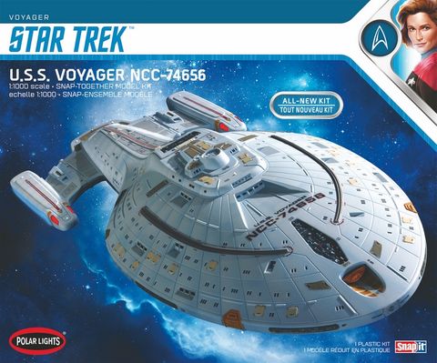 Polar Lights 1:1000 Star Trek U.S.S. Voyager (Snap) 2T