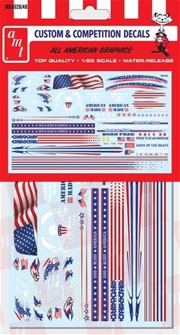 AMT 1:25  All American Graphics Custom Decals