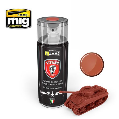 Ammo Titans: Rust Base Matt Primer 400ml-Spray Can