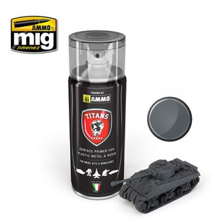 Ammo Titans: Panzergrau Matt Primer 400ml Spray Can