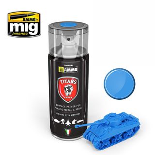 Ammo Titans: Primer Space Blue Matt 400 mls Spray Can