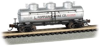 Bachmann L. Foppiano Wine Co. #1112 3-Dome Tank Car. N Scale