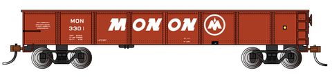 Bachmann Monon #3301 40ft Gondola, OxideRed. HO Scale