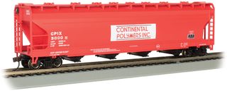 Bachmann Continental Polymers #3000 56ftACF Centre Flow Cvrd Hopper.HO