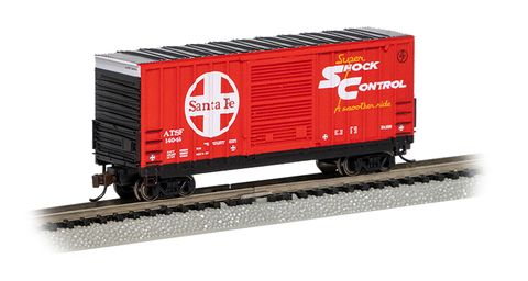 Bachmann Santa Fe ATSF #14044 40ft Hi-Cube Boxcar. N Scale