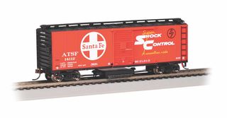 Bachmann Santa Fe #14112 40ft Track Cleaning Boxcar Shock Control. HO