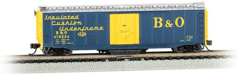 Bachmann Baltimore & Ohio #478554 50ft Plug Door Trk Cln. Boxcar. N