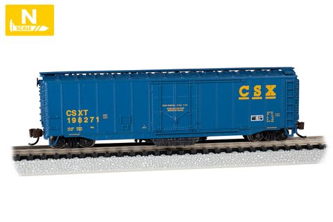 Bachmann CSX #198271 50ft Plug Door Track Cleaning Boxcar. N Scale