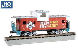 Bachmann Ringling Bros & Barnum & BaileyWide Vision Caboose. HO Scale