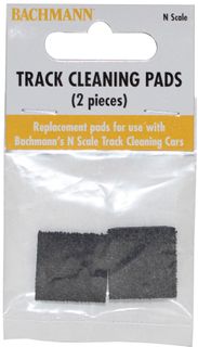 Bachmann N Scale Track Cleaning Pads (2)Fits 50ft Plug Door Boxcar