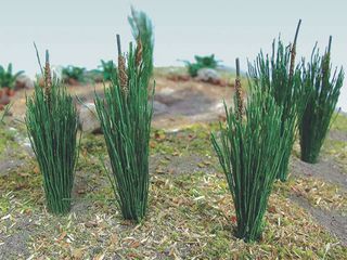 Bachmann 3/4" Cattails, 24pc pack. HO Scale
