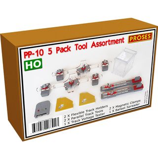 Bachmann Track Tool Assortment, 5 Tools,Money Saver, HO Scale