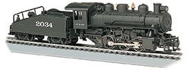 Bachmann Santa Fe #2034, USRA 0-6-0 Loco& Slope Tender, HO Scale