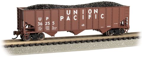 Bachmann Union Pacific #36255 BS 3-Bay 100 Ton Open Hopper. N Scale