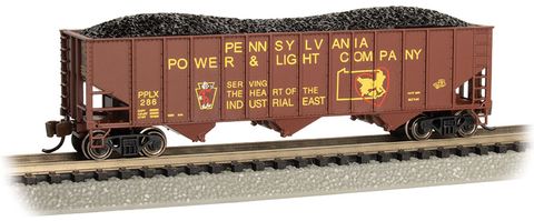 Bachmann Pennsylvania Power & Light #286Beth Stl 3-Bay 100T Hopper. N