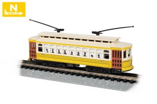 Bachmann Lowell #4131 Brill Trolley w/Headlight, N Scale