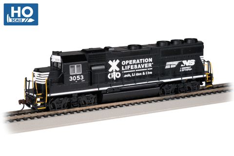 Bachmann Norfolk Southern #3053 (Operation Lifesaver) GP40 Loco, HO