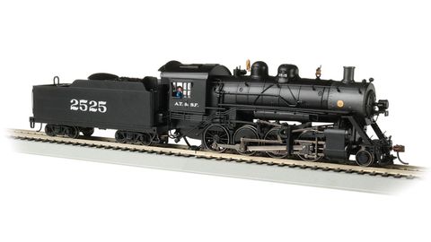 Bachmann Santa Fe #2525 Baldwin 2-8-0 Consolidation Loco w/DCC. HO