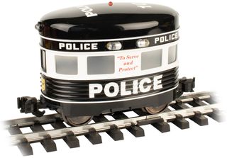 Bachmann Police With Flashing Roof LightEggliner Pwrd Trk Vehicle,  G