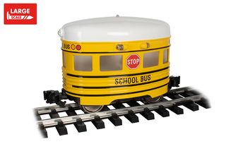 Bachmann School Bus With Flashing Roof Lt. Eggliner Pwrd Trk Vehicle G