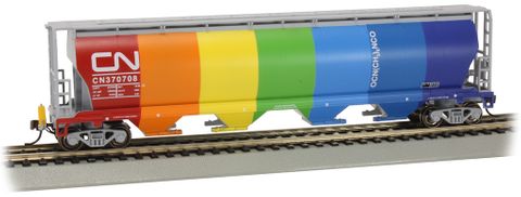 Bachmann Canadian National #370708 Cylindrical Grain Hopper w/FRED, HO