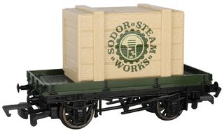 Bachmann 1 Plank Wagon With Sodor SteamWorks Crate, Thomas/Fnds,  HO