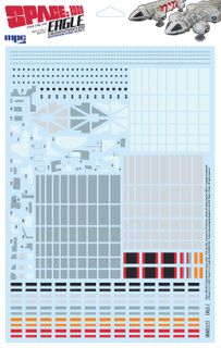 1:48 Space: 1999 22" Eagle Transporter Paneling Decals