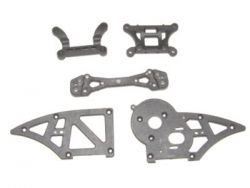 HBX Chassis Side Plates B+Shock Towers