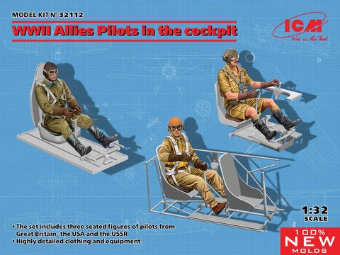 ICM 1:32 WWII Allies Pilots in the cockpit