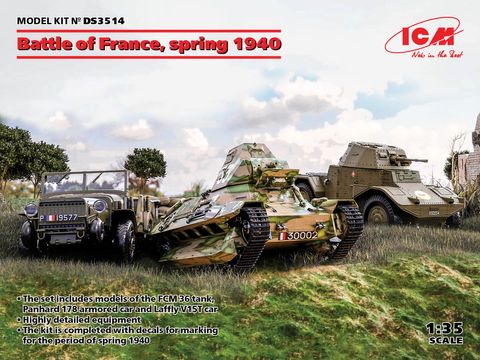 ICM 1:35 Battle of France, Spring 1940 French Combat Vehicles