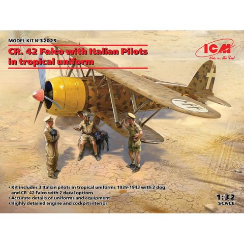 ICM 1:32 CR 42 Falco w/Pilots