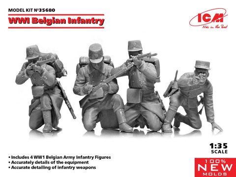 ICM 1:35 WWI Belgian Infantry