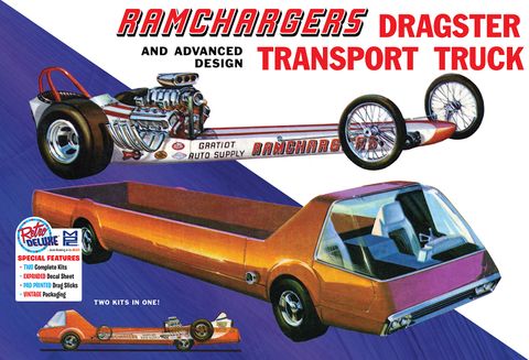 MPC 1:25 Ramchargers Dragster & Transporter