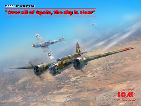 ICM 1:72 Over all of Spain the sky is clear BF109E3 SB2M100