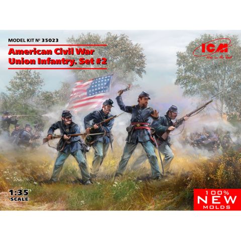 ICM 1:35 American Civil War Union Infantry Set #2