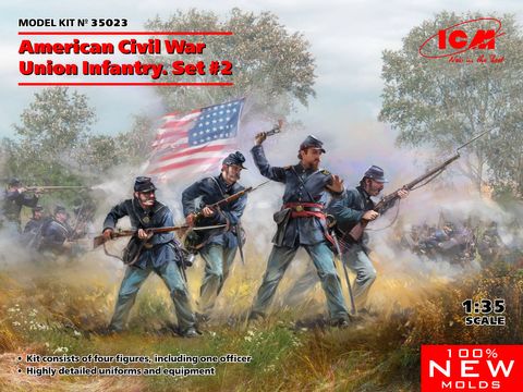 ICM 1:35 American Civil War Union Infantry Set #2