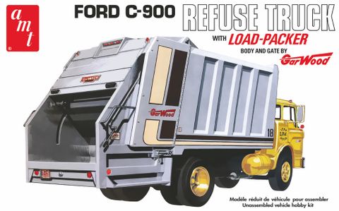 AMT 1:25 Ford C-900 Gar Wood Load PackerGarbage Truck