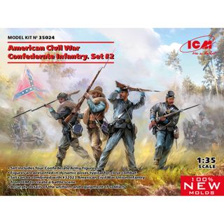 ICM 1:35 US Civil War Confederate Set #2