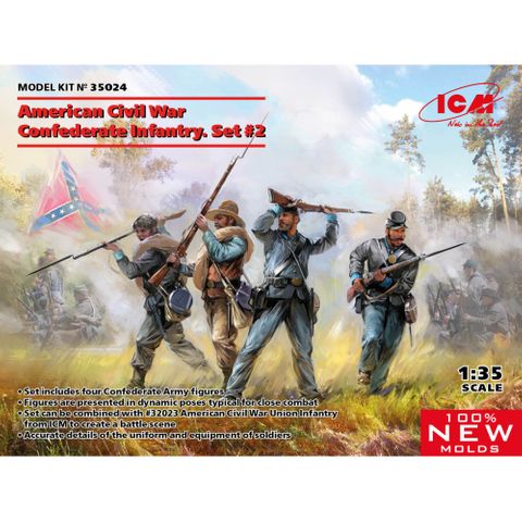 ICM 1:35 US Civil War Confederate Set #2